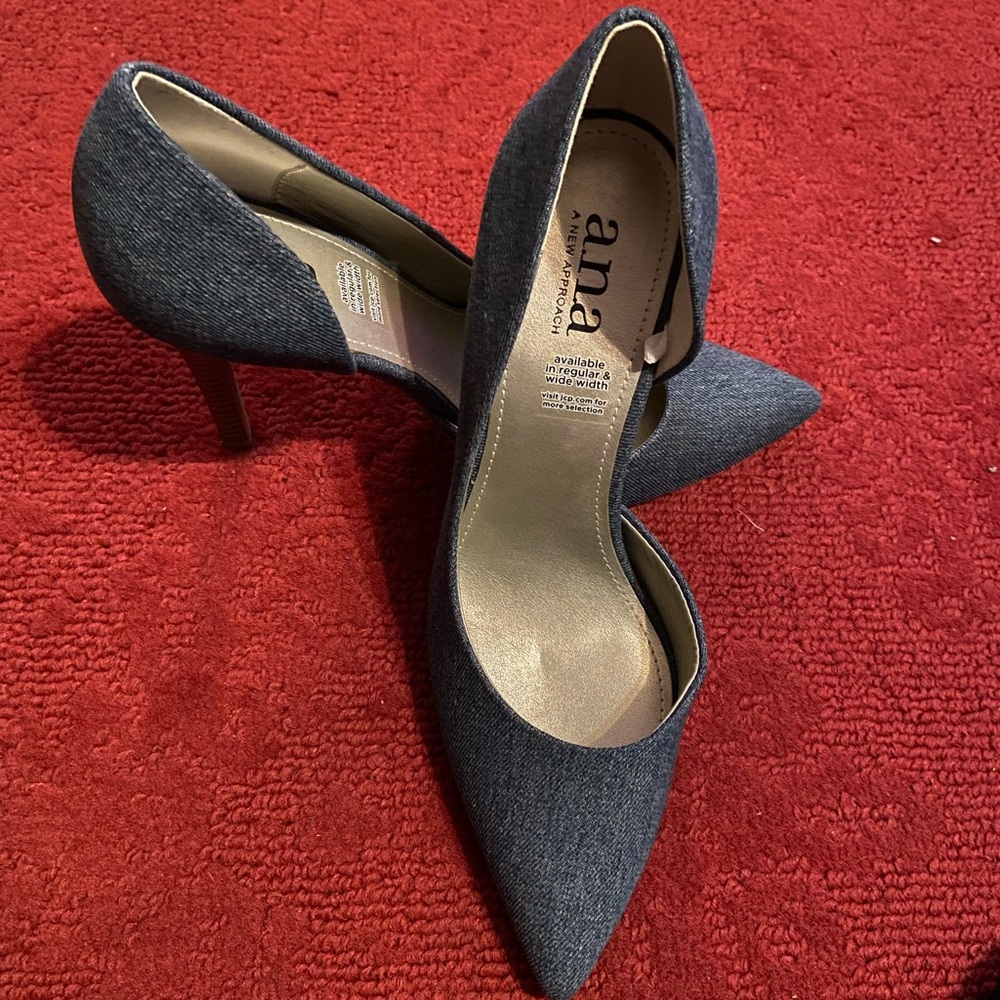 Ana Denim Pumps, Size 7.5, New